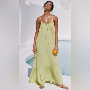 Anthropologie Malika Gauze Maxi Dress - Light Airy Breezy Beach Coverup